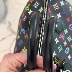 【708】LOUIS VUITTON ダミエ柄ナイロブルゾンブラック　56 708様専用】LOUIS VUITTON ダミエ柄ナイロブルゾンブラック 56